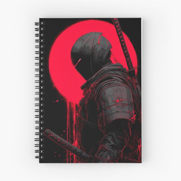Item preview, Crimson Eclipse Ronin – Cyber Samurai Katana Poster Art designed and sold by NeonHorizon Studio.