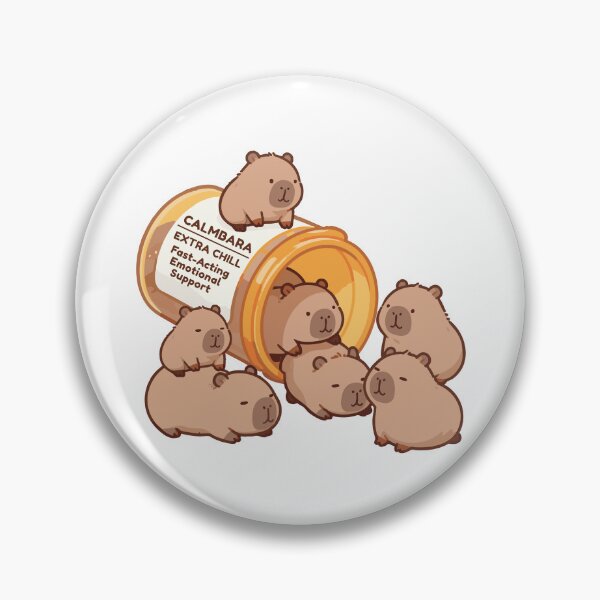 Item preview, Capybara Anti Depressants designed and sold by chillaxcats.