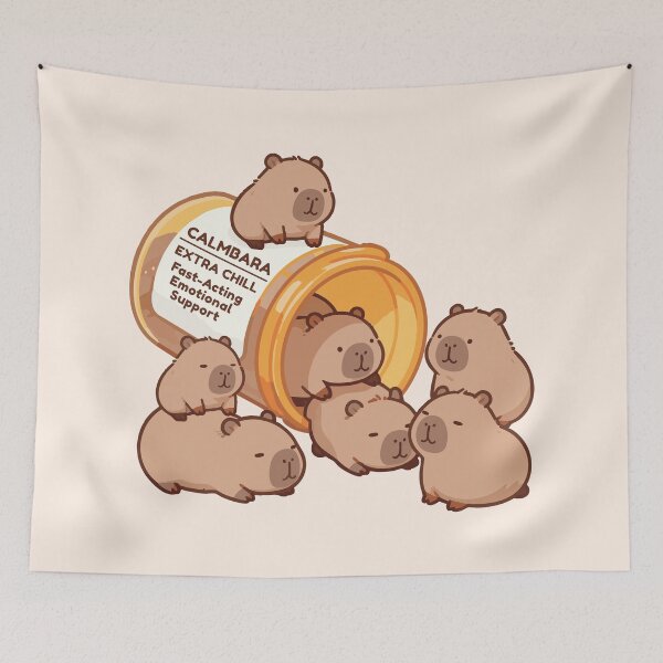 Item preview, Capybara Anti Depressants designed and sold by chillaxcats.