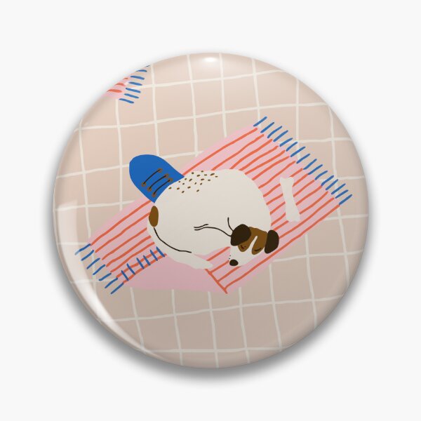 Item preview, Cute Jack Russell Terrier Beach Picnic Pattern designed and sold by Ema Tudose.