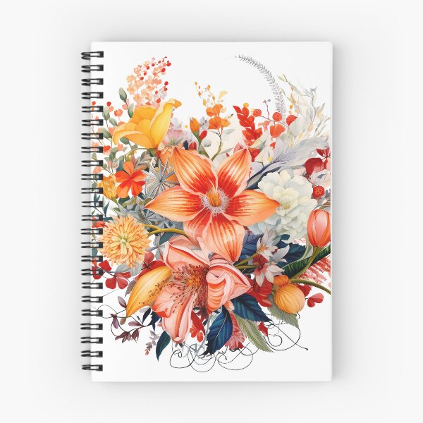 Item preview, Vibrant Orange Floral Explosion Flowers - Saint Valentine's Day - Luxurious Romantic Bouquet Art Print designed and sold by DesignArtist.ia.