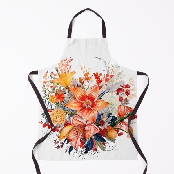 Item preview, Vibrant Orange Floral Explosion Flowers - Saint Valentine's Day - Luxurious Romantic Bouquet Art Print designed and sold by DesignArtist.ia.