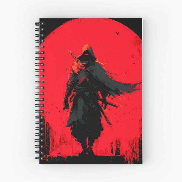 Item preview, Crimson Eclipse Shinobi – Hooded Katana Warrior designed and sold by NeonHorizon Studio.