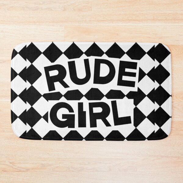 Item preview, Rude Girl Black and White Checkerboard – Punk Ska Rebel designed and sold by destelloacido.