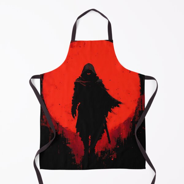 Item preview, Scarlet Sun Ronin Silhouette – Faceless Katana Warrior designed and sold by NeonHorizon Studio.