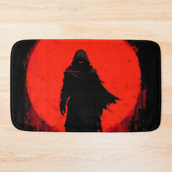 Item preview, Scarlet Sun Ronin Silhouette – Faceless Katana Warrior designed and sold by NeonHorizon Studio.