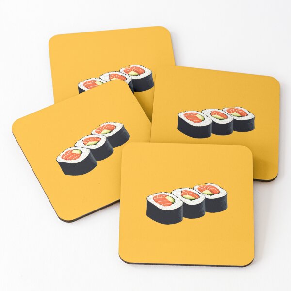Item preview, Sushi Rolls With Salmon and Avocado designed and sold by Bubble Cats.