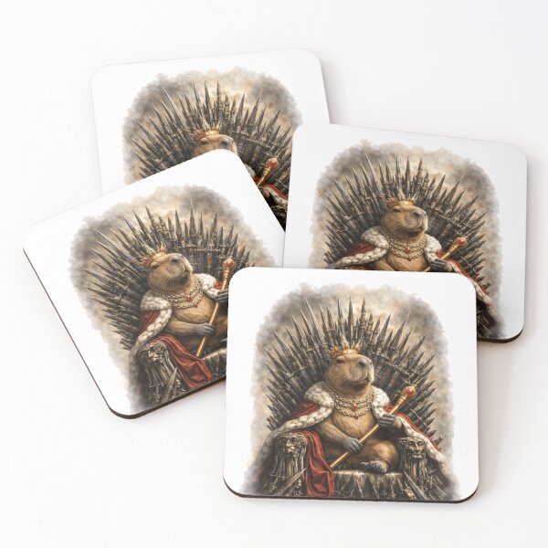 Item preview, Hedgehog King on Spiked Throne designed and sold by RØNI AI.