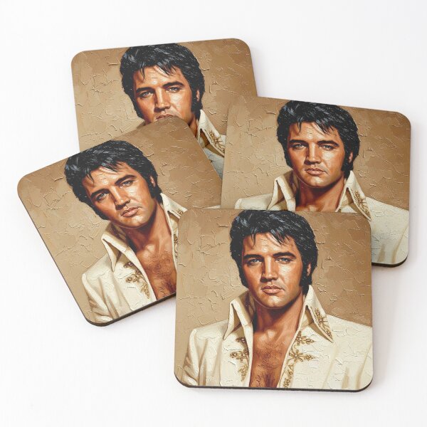 Item preview, The King in White: Iconic Vegas Jumpsuit Portrait designed and sold by Art's Diner.