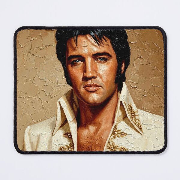 Item preview, The King in White: Iconic Vegas Jumpsuit Portrait designed and sold by Art's Diner.