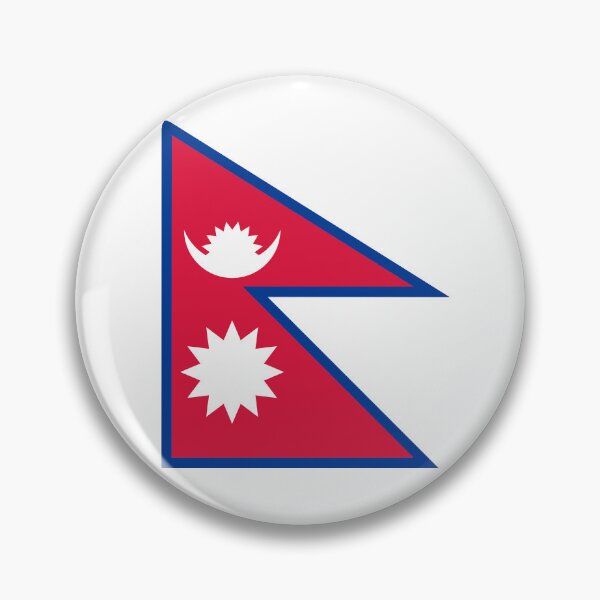 Item preview, Classic Nepal National Flag - Unique Non-Rectangular Pride designed and sold by NTGUILTY.