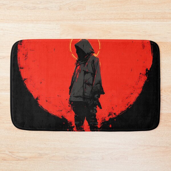 Item preview, Scarlet Halo Ronin – Minimal Anime Hoodie Silhouette designed and sold by NeonHorizon Studio.