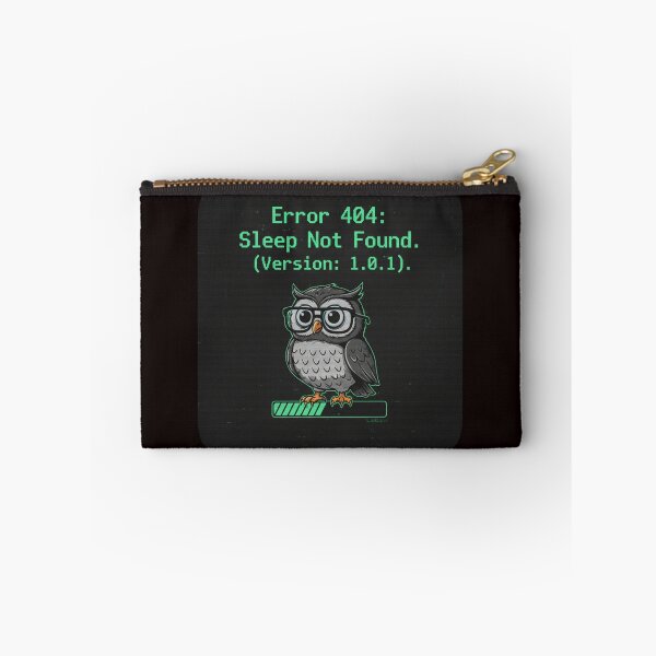 Item preview, Error 404 Sleep Not Found Nerdy Owl Glasses designed and sold by Dariusz.K.