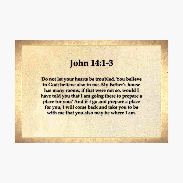 Item preview, John 14:1-3 designed and sold by Espirit-Images.
