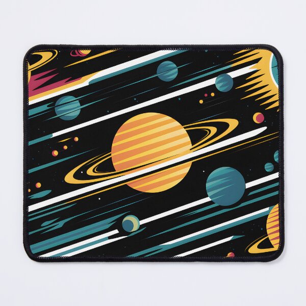Item preview, Retro Space Planets Illustration Vintage Sci-Fi Solar System Art designed and sold by ViviNyks.