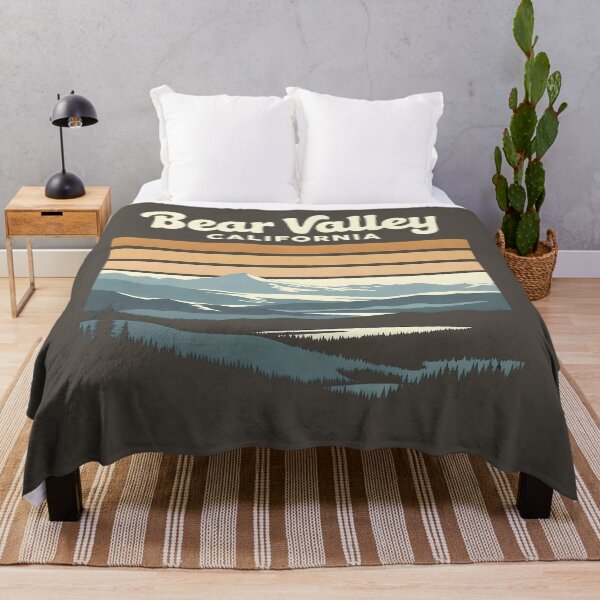 Item preview, Bear Valley California Retro Mountain Vintage Ski Sierra Nevada Travel Poster designed and sold by tokyojeff.