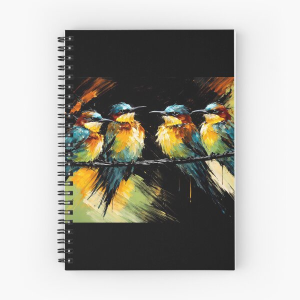 Item preview, Five Colorful Birds on a Wire designed and sold by cuprum.