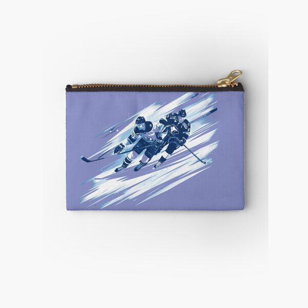 Item preview, Two Hockey Players Battle on Ice - Sports Action Art. designed and sold by LunaPrintCo.