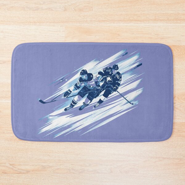 Item preview, Two Hockey Players Battle on Ice - Sports Action Art. designed and sold by LunaPrintCo.