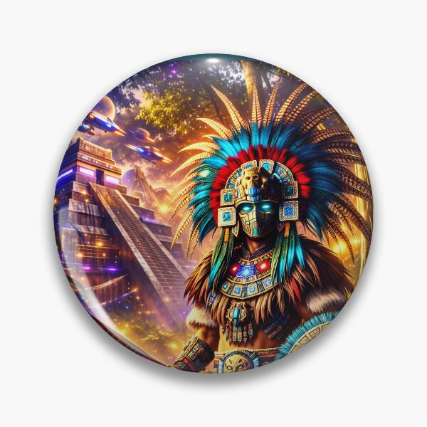 Item preview, Mayan Warrior – Futuristic Art designed and sold by EASNFTCOL.