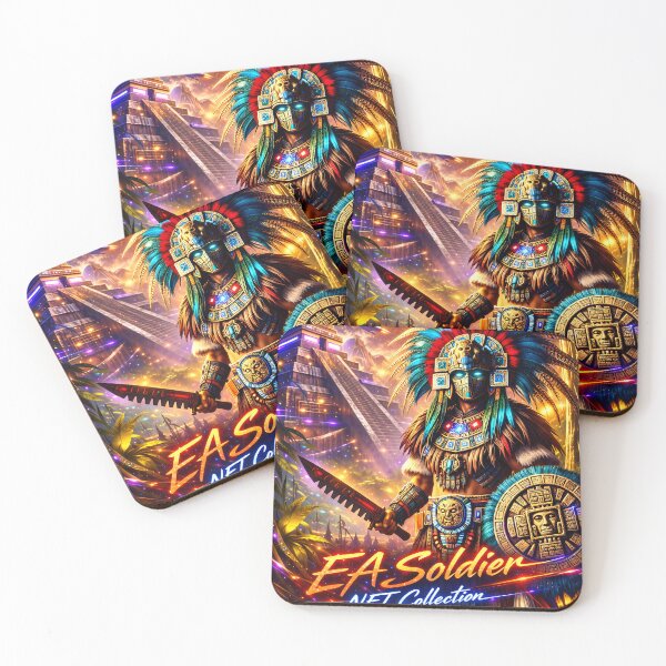 Item preview, Mayan Warrior – Futuristic Art designed and sold by EASNFTCOL.