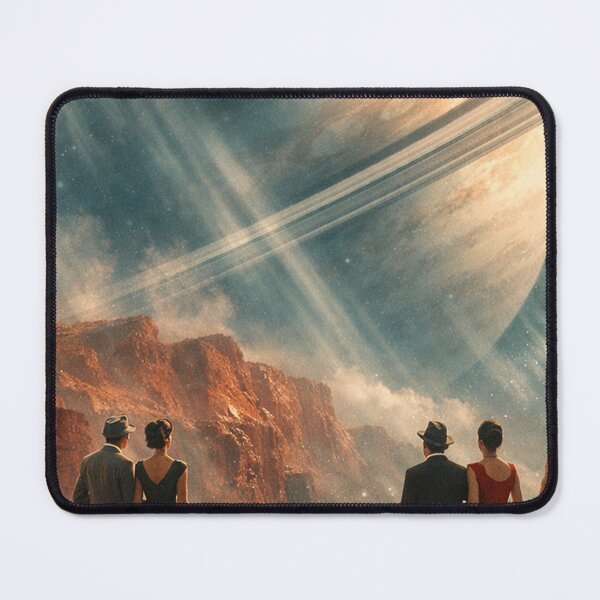 Item preview, Vintage Space Balcony Saturn Fantasy Scene designed and sold by SassyArtistry.