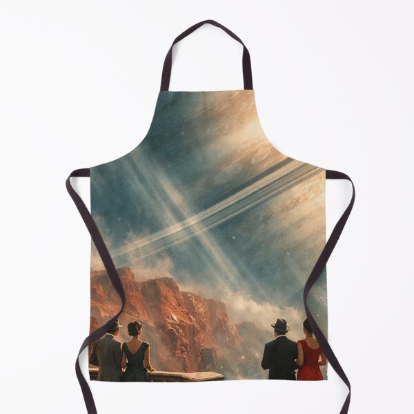 Item preview, Vintage Space Balcony Saturn Fantasy Scene designed and sold by SassyArtistry.