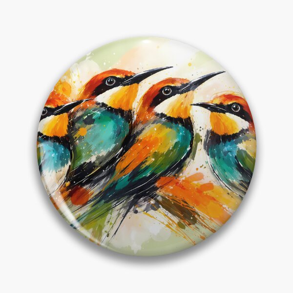 Item preview, Colorful Birds on a Branch designed and sold by cuprum.