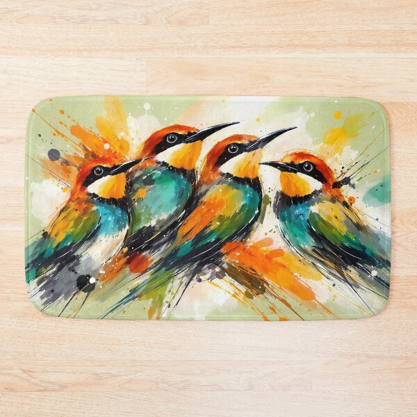 Item preview, Colorful Birds on a Branch designed and sold by cuprum.