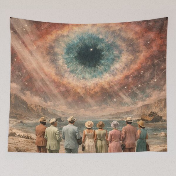 Item preview, Giant Cosmic Eye Over Desert Landscape designed and sold by SassyArtistry.