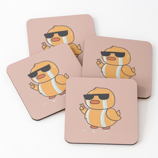 Item preview, Cool Crying Duck in Sunglasses - Relatable Sad But Rad Meme Art designed and sold by GunnuDesigns.
