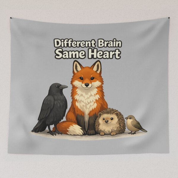 Item preview, Different Brain Same Heart Wildlife Design designed and sold by ChirpInc.