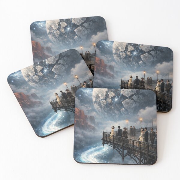 Item preview, Shattered Moon Over Canyon Night Sky designed and sold by SassyArtistry.