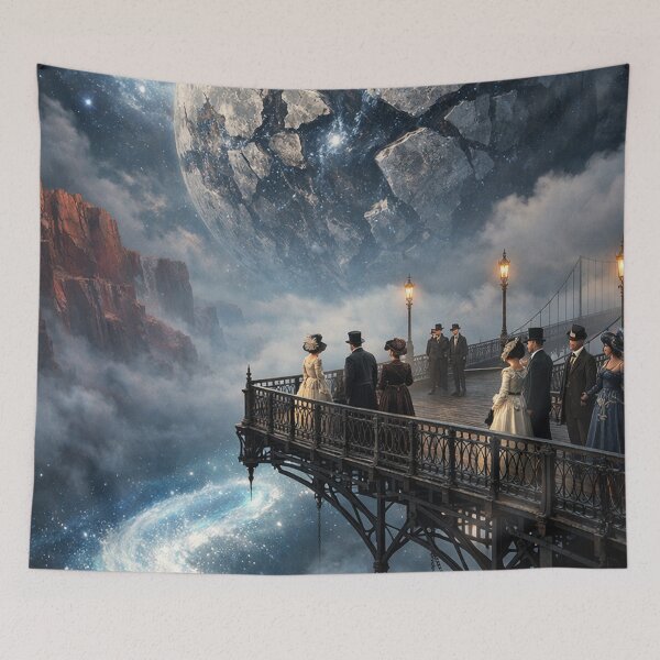 Item preview, Shattered Moon Over Canyon Night Sky designed and sold by SassyArtistry.