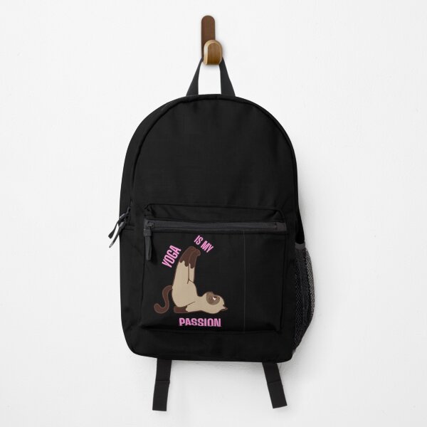 Item preview, Yoga Daily T-shirt With Cute Cat designed and sold by BsDrip.