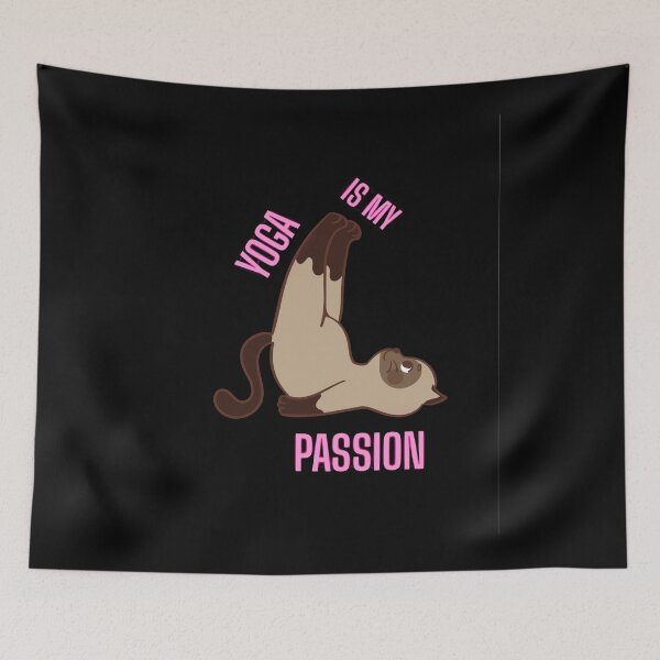 Item preview, Yoga Daily T-shirt With Cute Cat  designed and sold by BsDrip.