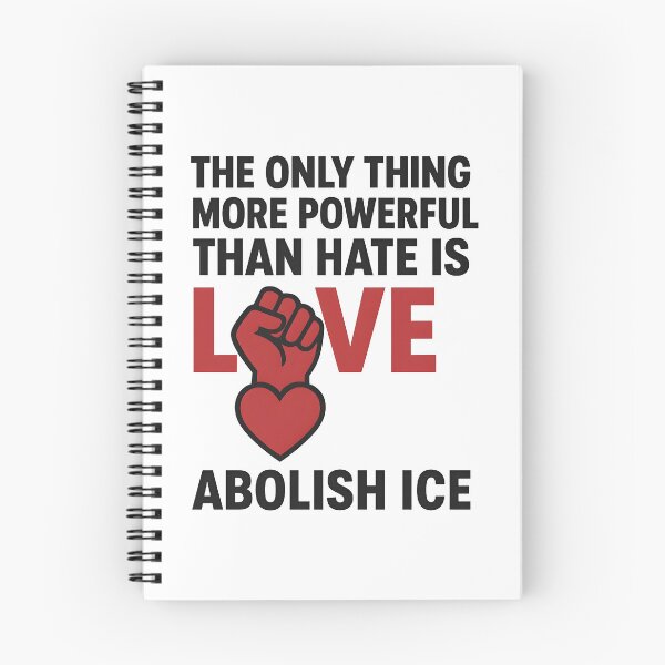 Item preview, The Only Thing More Powerful Than Hate Is Love ABOLISH ICE  designed and sold by Uglyandcute.