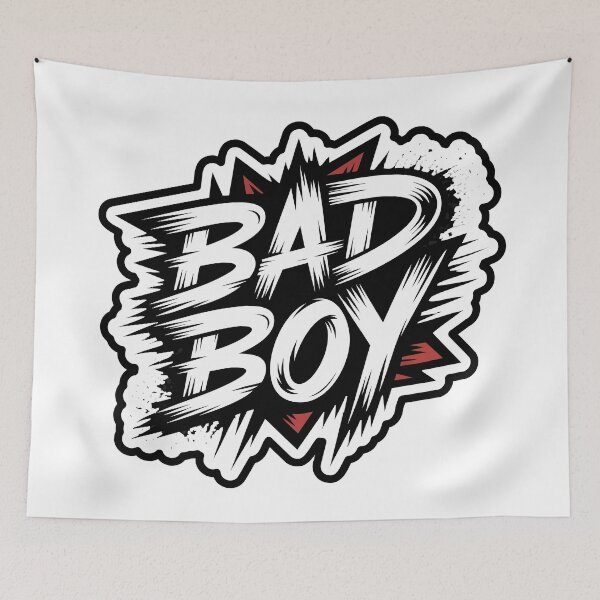 Item preview, Bad Boy Grunge Logo Sticker designed and sold by Visual_Vibezzz.