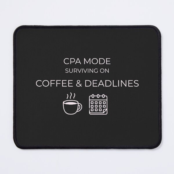 Item preview, CPA Busy Season Shirt – Surviving on Coffee and Deadlines Accountant Gift designed and sold by arceeddesign.