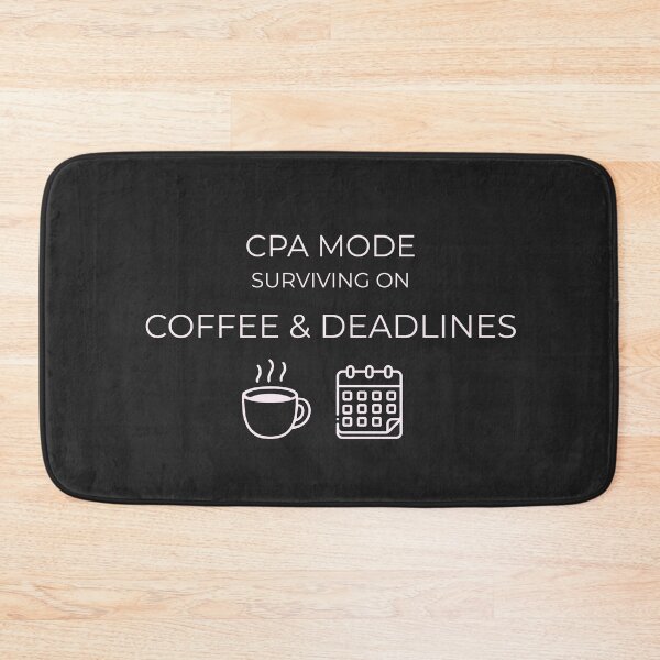 Item preview, CPA Busy Season Shirt – Surviving on Coffee and Deadlines Accountant Gift designed and sold by arceeddesign.