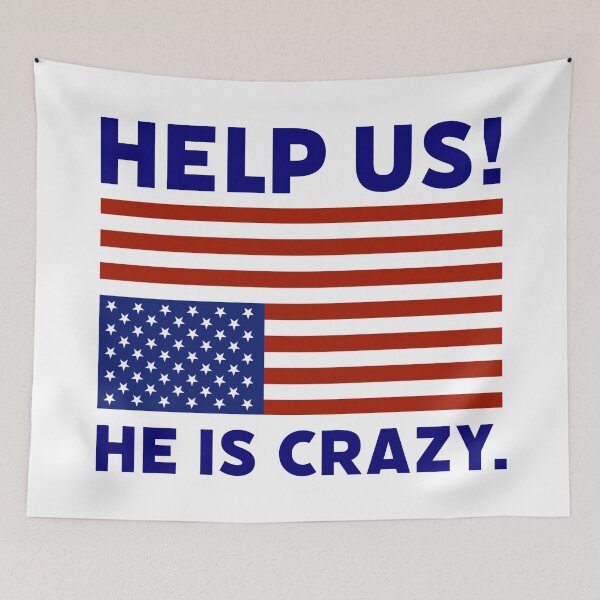 Item preview, Help us! He is crazy.  designed and sold by Rachel the Artist .