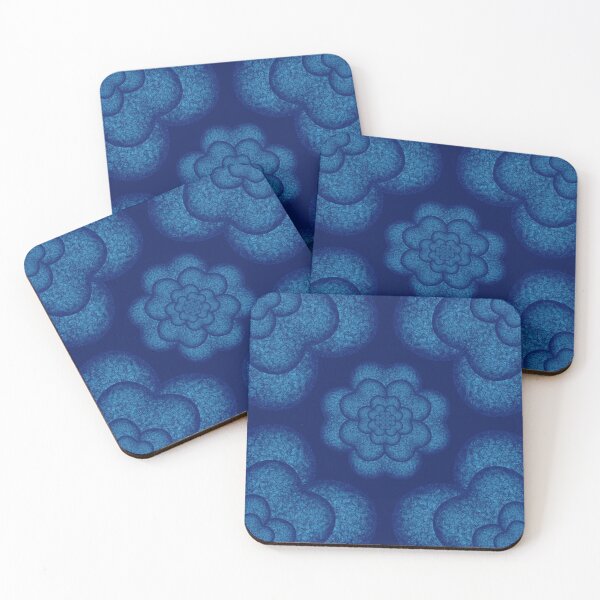 Item preview, Pattern "Lazurite" flower made of blue stone hearts designed and sold by Cherevan.