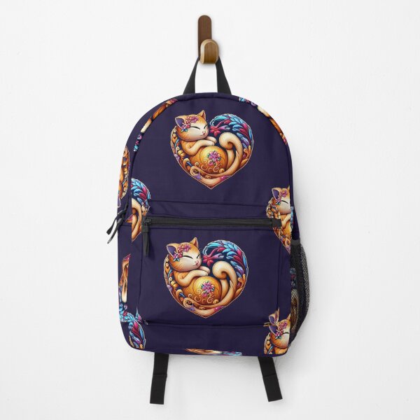 Item preview, Floral Serenity Cat Heart designed and sold by Good Vibes .