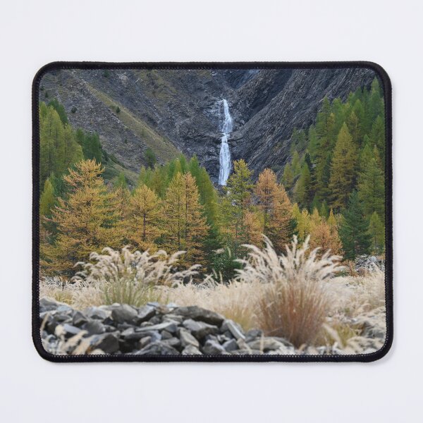 Item preview, Mountain waterfall photography, Barcelonnette designed and sold by CadresSauvages.