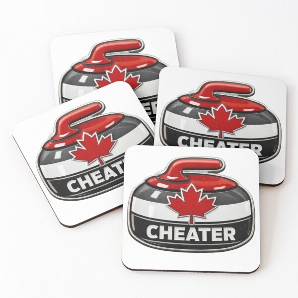 Item preview, Cheater Curling Stone – Olympic Double Touch Scandal designed and sold by amuseXpress.