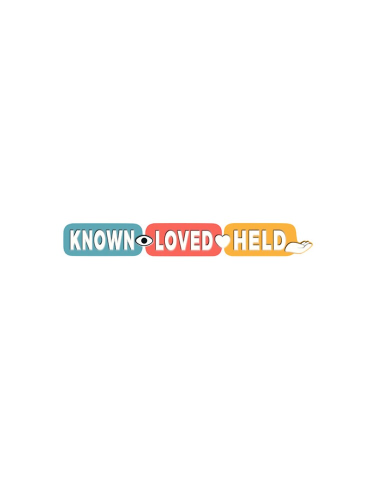 Thumbnail 4 of 4, iPhone Case, Known Loved Held Retro Rounded Word Blocks designed and sold by FunFitLife.