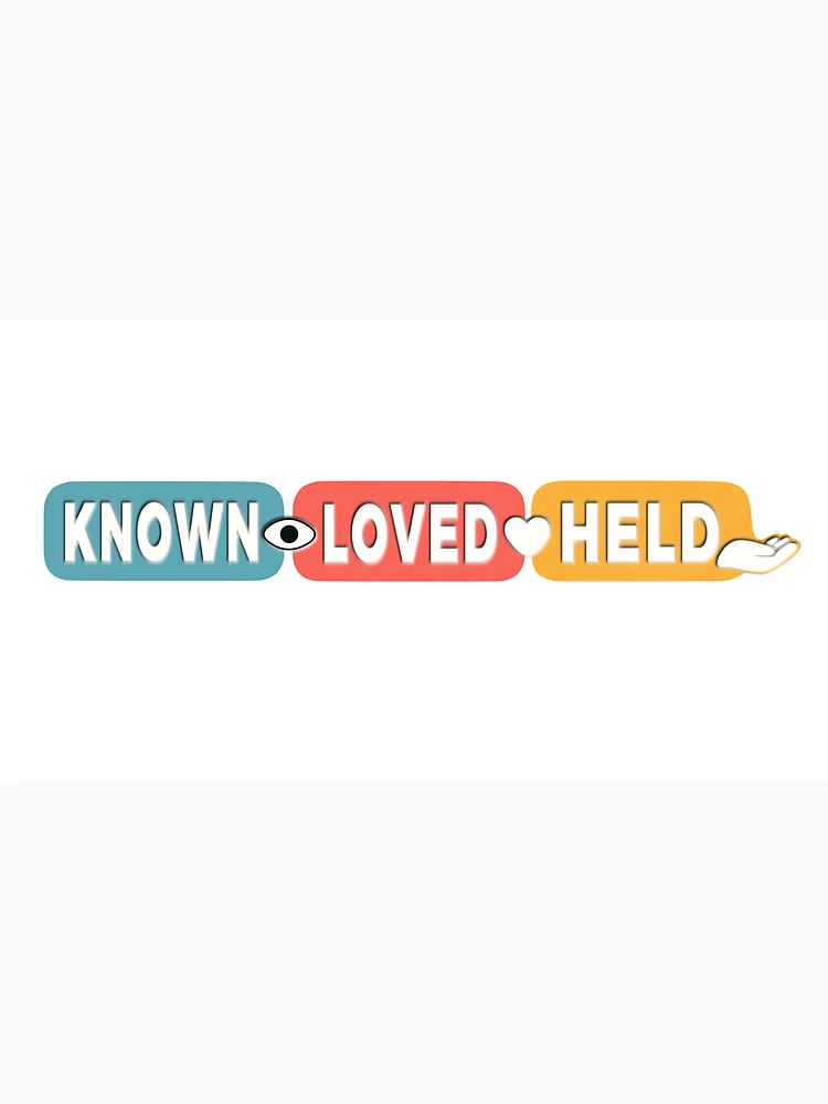 Thumbnail 3 of 3, Cap, Known Loved Held Retro Rounded Word Blocks designed and sold by FunFitLife Studio.