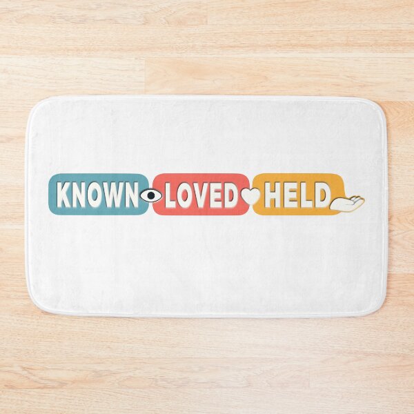 Item preview, Known Loved Held Retro Rounded Word Blocks designed and sold by FunFitLife Studio.