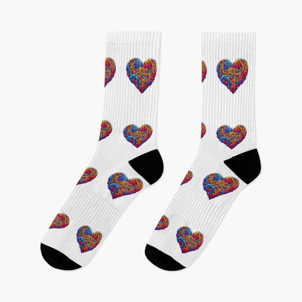Item preview, Vibrant Swirled Heart Art designed and sold by Good Vibes .