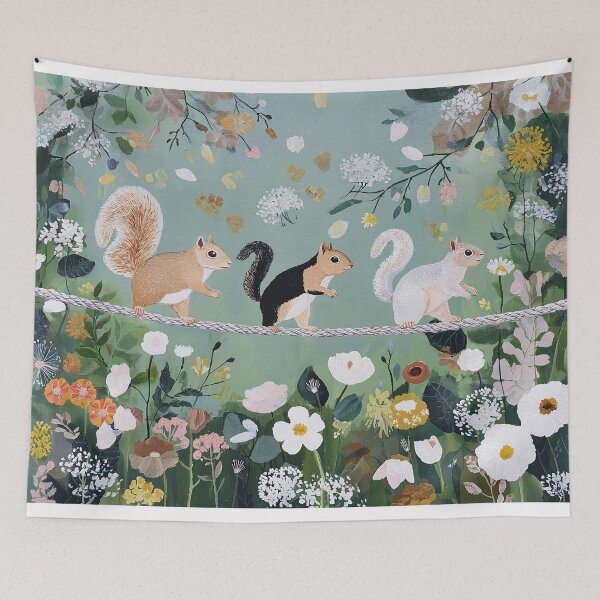 Item preview, Squirrels Balancing on a Rope designed and sold by lautir.
